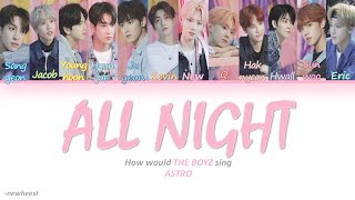 How would THE BOYZ sing ALL NIGHT by ASTRO