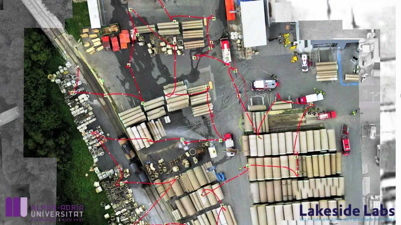 cDrones: Multi-UAV Area Coverage EXTD