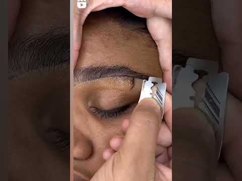 khud ka eyebrows kaise kare simple way/) how to do yourself eyebrows shap//