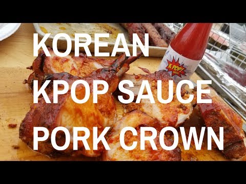 Grilled Pork Crown Korean KPop Sauce Recipe How To BBQ Baby Back Ribs Barbeque by Harry Soo grilling