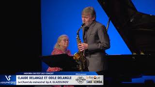 Claude Delangle et Odile Delangle plays Le Chant du ménestrel by A. GLAZOUNOV
