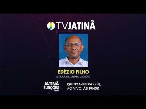 Entrevista com o Vereador Eleito Edézio Filho - 28/11/2024