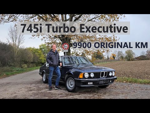BMW 745i Executive E23 with original 9900 km. The first 7 Series with turbocharger and intercooler.