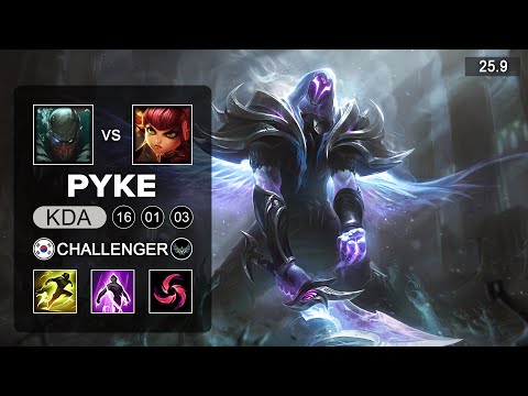 Pyke vs Annie Mid - KR Challenger - Patch 25.9 Season 15