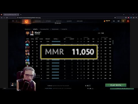 Black^ shows screenshot of his 11K MMR in response to people saying he lied about reaching 11K