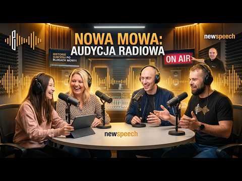 We practice our New Speech on the Radio - Wiki, Karolina, Jakub, Michał, Dawid Tomaszewski