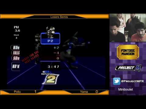 Pontoise Mansion 3 : Losers Quarter : Poilu (Lucario) vs Yama (Sheik)