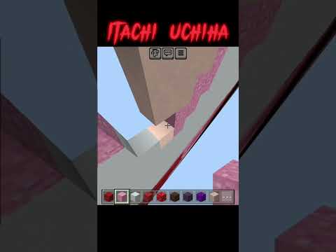 EPIC Itachi Uchiha Pixel Art in Minecraft! 😱🔥 #Naruto