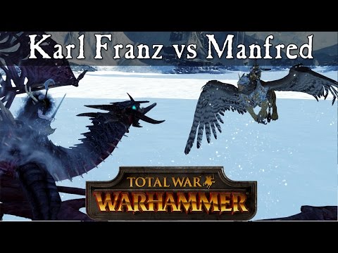 Melee Deathmatch - Manfred von Carstein vs Karl Franz - Total War Warhammer