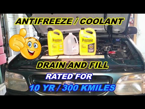 Prestone Antifreeze Coolant Drain and Fill / 97 Ford Explorer