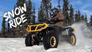 Can Am Outlander 850 Rip’n the Snow