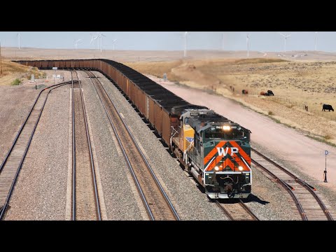 Heavyweight Coal Trains in Wyoming's Powder River Basin 8/16/2024