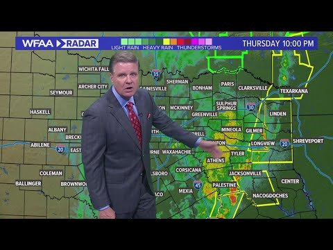 DFW Weather: Light rain moving through Dallas after heavy storm