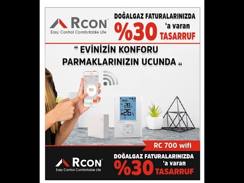RCON RC 700  WİFİ TERMOSTAT TANITIM VE KURULUM 2