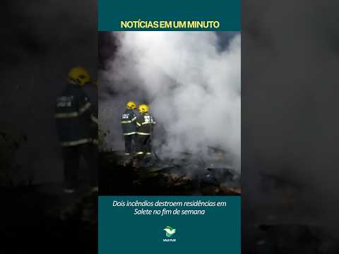 Salete: Bombeiros de Taió combatem dois incêndios em casas distintos no fim de semana