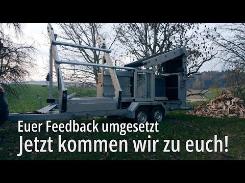 Robie Sägespaltautomat auf Tour