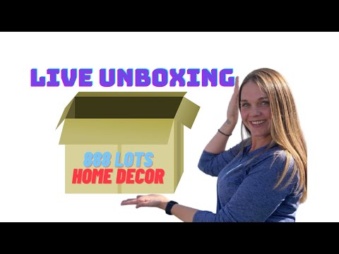 Live Unboxing 888 Lots Home Decor