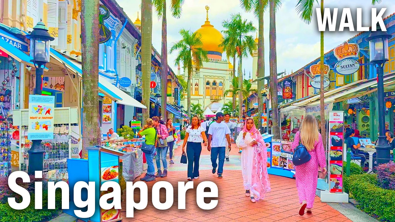 Immersive street-level walking tour through Singapore — Chinatown, Singapore, showcasing authentic urban landscapes, local architecture, and the vibrant atmosphere of the city's neighborhoods