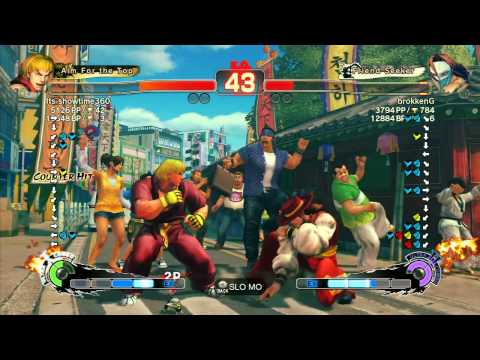 SSF4 AE: Its showtime360 (Ken) vs brokkenG (Claw) - Ranked Match (720p HD)
