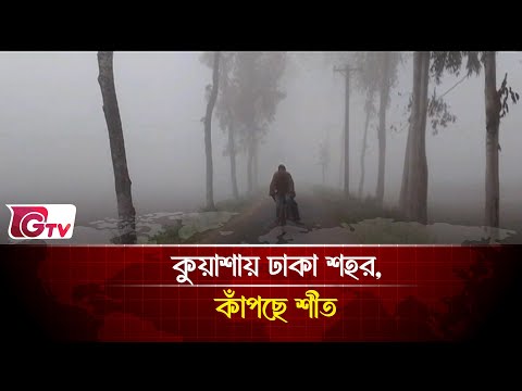 কুয়াশায় ঢাকা শহর, কাঁপছে শীত |  Cold Wave | Gtv News