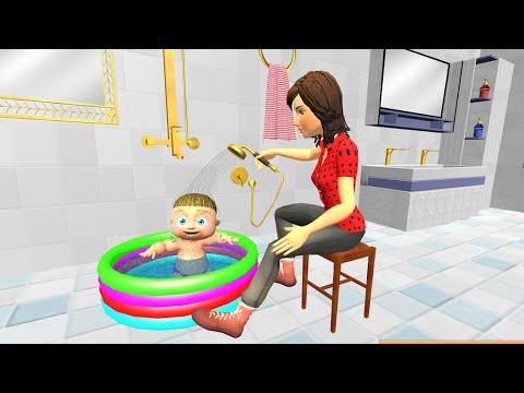 New Virtual Mother Life Simulator- Baby Care Games - Android gameplay