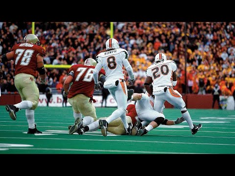 Ed Reed Strips His Teammate For A Touchdown 2001 Miami at Boston College (4K)