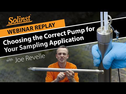 Choosing the Correct Pump for Your Sampling Application