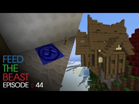 Minecraft Feed The Beast - E44 :: Hermit House & Teleporters