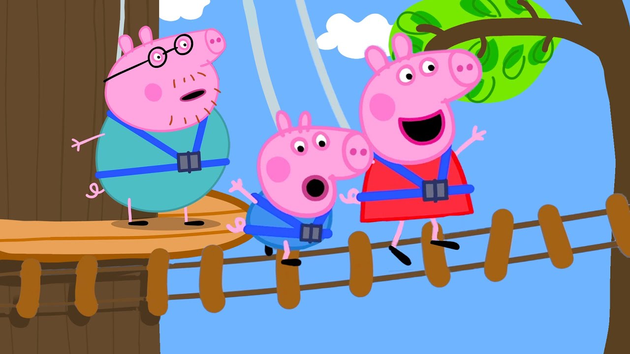 Peppa's Wobbly Bridge Challenge! 🐽 | Peppa Pig Full Episodes