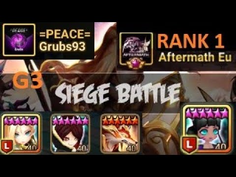 G3 Siege Versus Rank 1 EU =Peace= Vs Aftermath EU vs NaCI