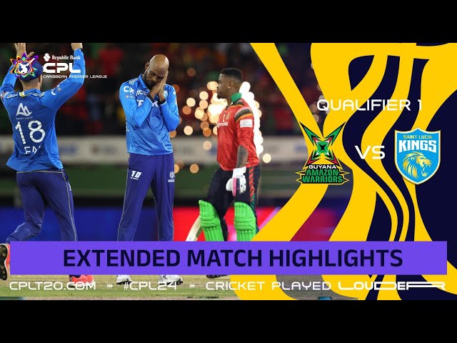 Extended Highlights | Guyana Amazon Warriors vs Saint Lucia Kings | CPL 2024 Extended Highlights | Guyana Amazon Warriors vs Saint Lucia Kings | CPL 2024