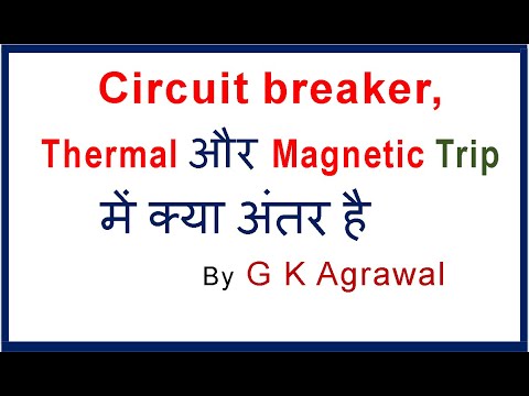 Circuit breaker - Magnetic vs. thermal trip difference (Hindi) Video