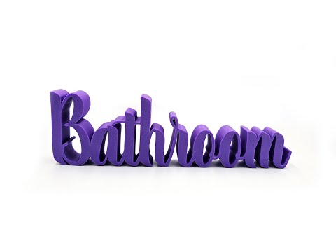 Bathroom Ornament Sign Bathroom Ornament Sign