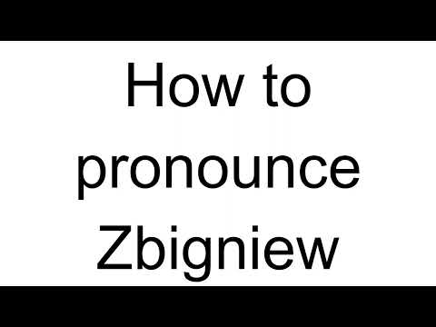 How to Pronounce Zbigniew (Polish)