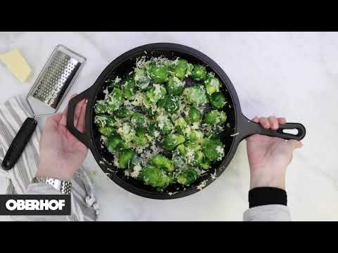Шпинат с пармезаном. Набор сковородок Oberhof Gusseisen GP-02