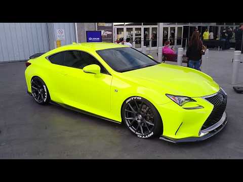 877-544-8473 Vossen VFS-6 Gloss Graphite Rims Lexus RC-F GS350 F Sport Sema Show