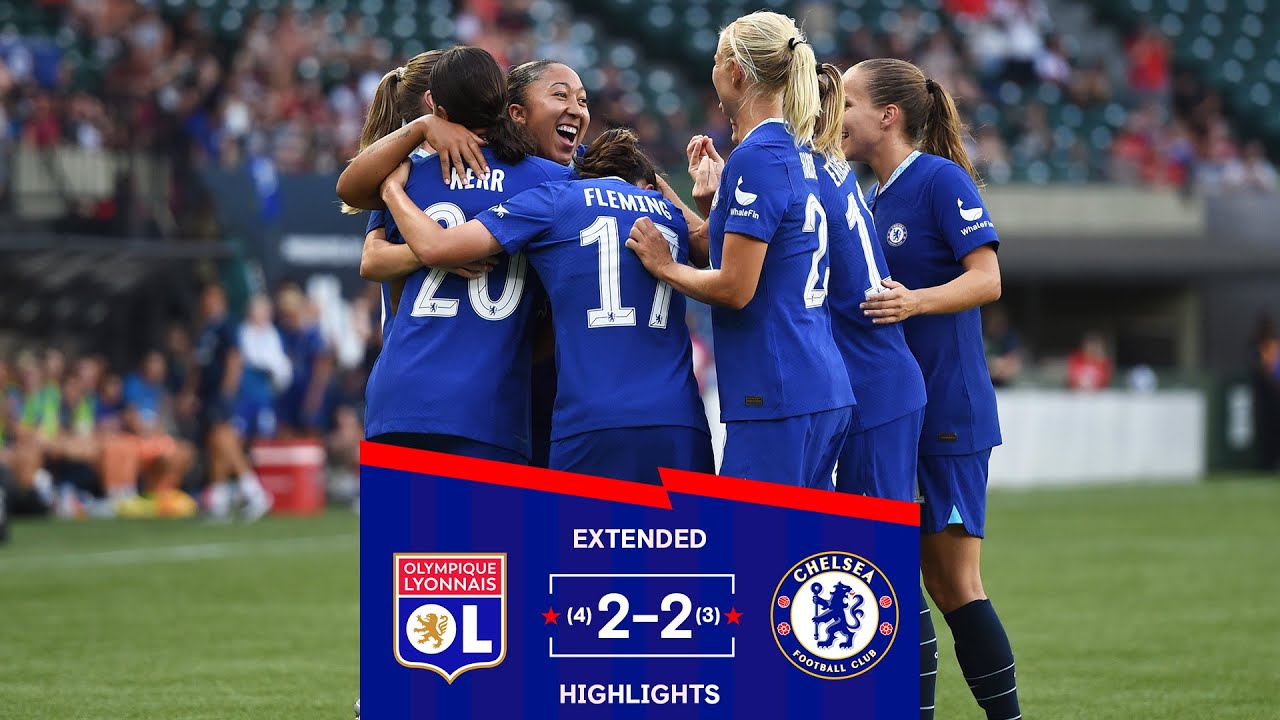 Lyon 2-2 (4-3 pens) Chelsea | International Women's Champions Cup | Extended Highlights