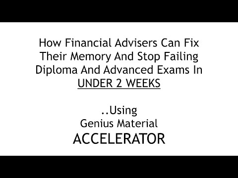 Why Financial Advisers need to stop what they're doing if they want to pass Advanced exams...