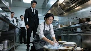 女服务员洗碗被羞辱，怎料她是扮猪吃老虎的廚神大佬，一碗炒飯价值佰亿！⭐️#短劇 #逆襲 #爽劇 #豪門 #打臉 #萌娃 Chinese short drama