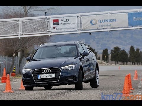 Audi A3 Sportback 2016 – Maniobra de esquiva (moose test) y eslalon | km77.com