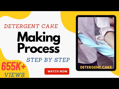 Detergent soap making process