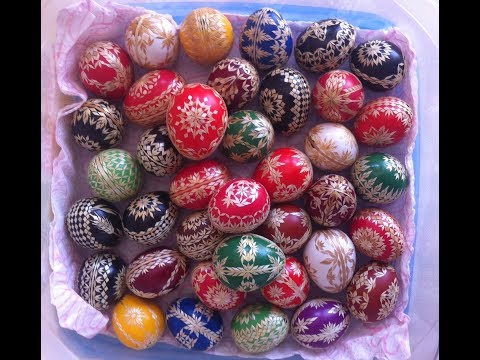 Decorating Eggs With Straw - Czech Cookbook