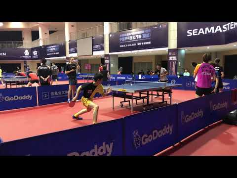 Tomokazu Harimoto (JPN) warming up with Maharu Yoshimura | 2018 China Open | TABLE TENNIS WONDERKID