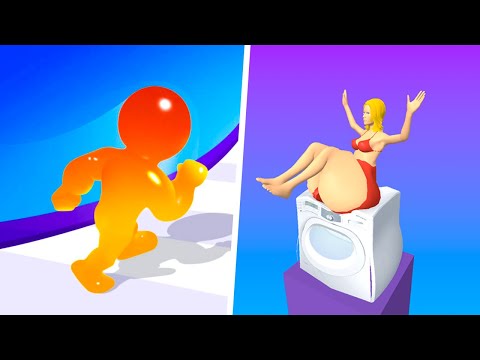 Blob Giant Runner 3D | Squezzy Girl- Gameplay Walkthrough Max Levels (Part 1)