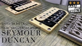 Video thumbnail for #notalking  Seymour Duncan SH-1 '59 Neck, TB-16 '59/Custom Hybrid Demo by Bass Mid Treble