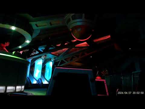 Back row point of view footage of Flight of Fear