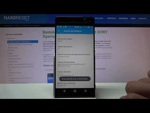Cómo activar opciones de desarrollador en SONY Xperia C5 Ultra - modo desarrollador