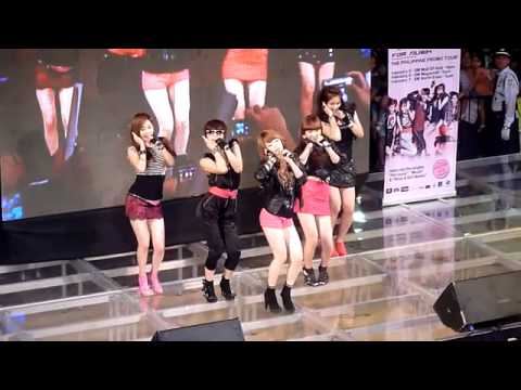 [fancam] 20100206 4Minute in SM Megamall - Intro + Muzik