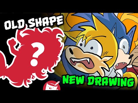 Making NEW Drawings out of OLD Drawings' Silhouettes