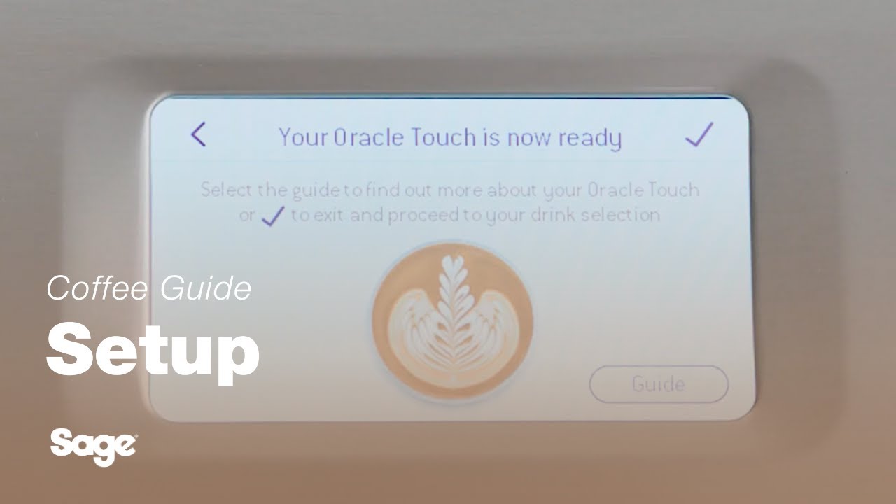 Breville coffee guide tutorial - How to use the interface